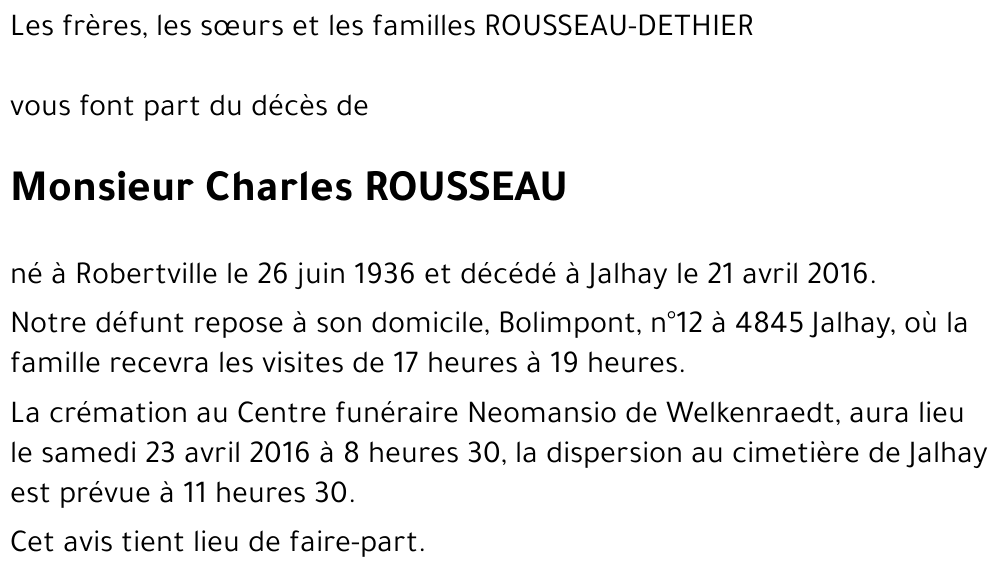 Charles ROUSSEAU