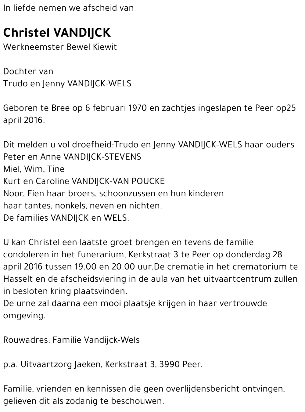 Christel VANDIJCK