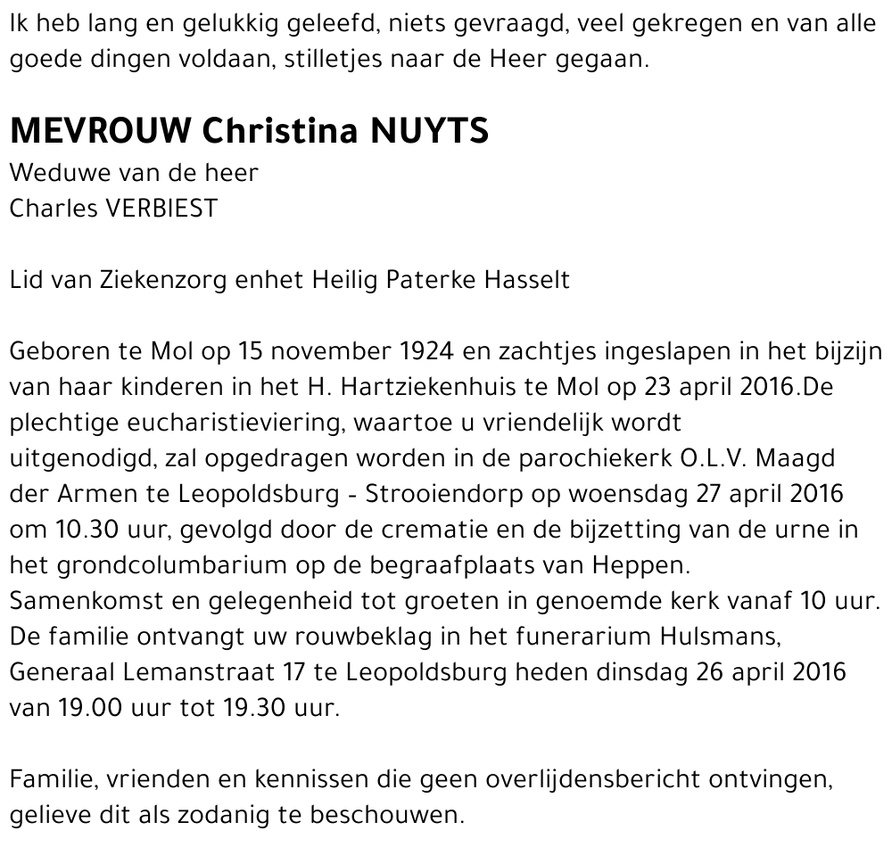 Christina Nuyts