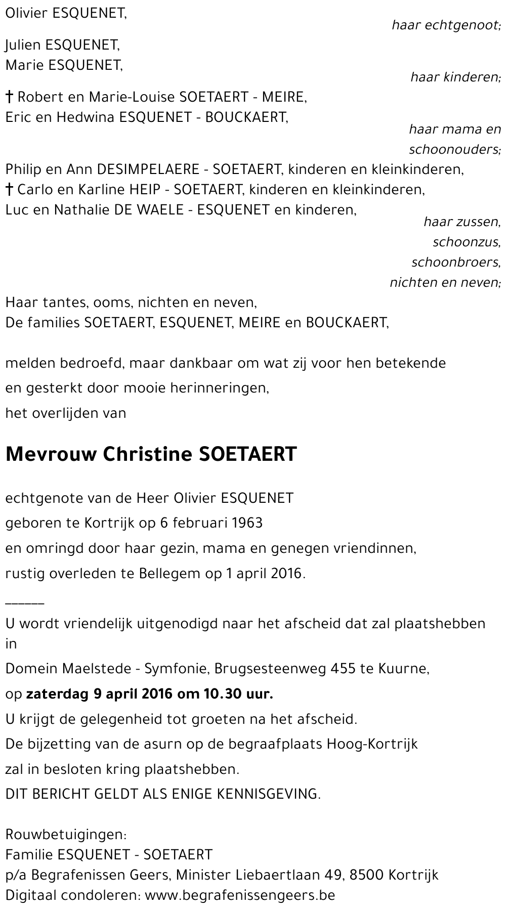 Christine SOETAERT