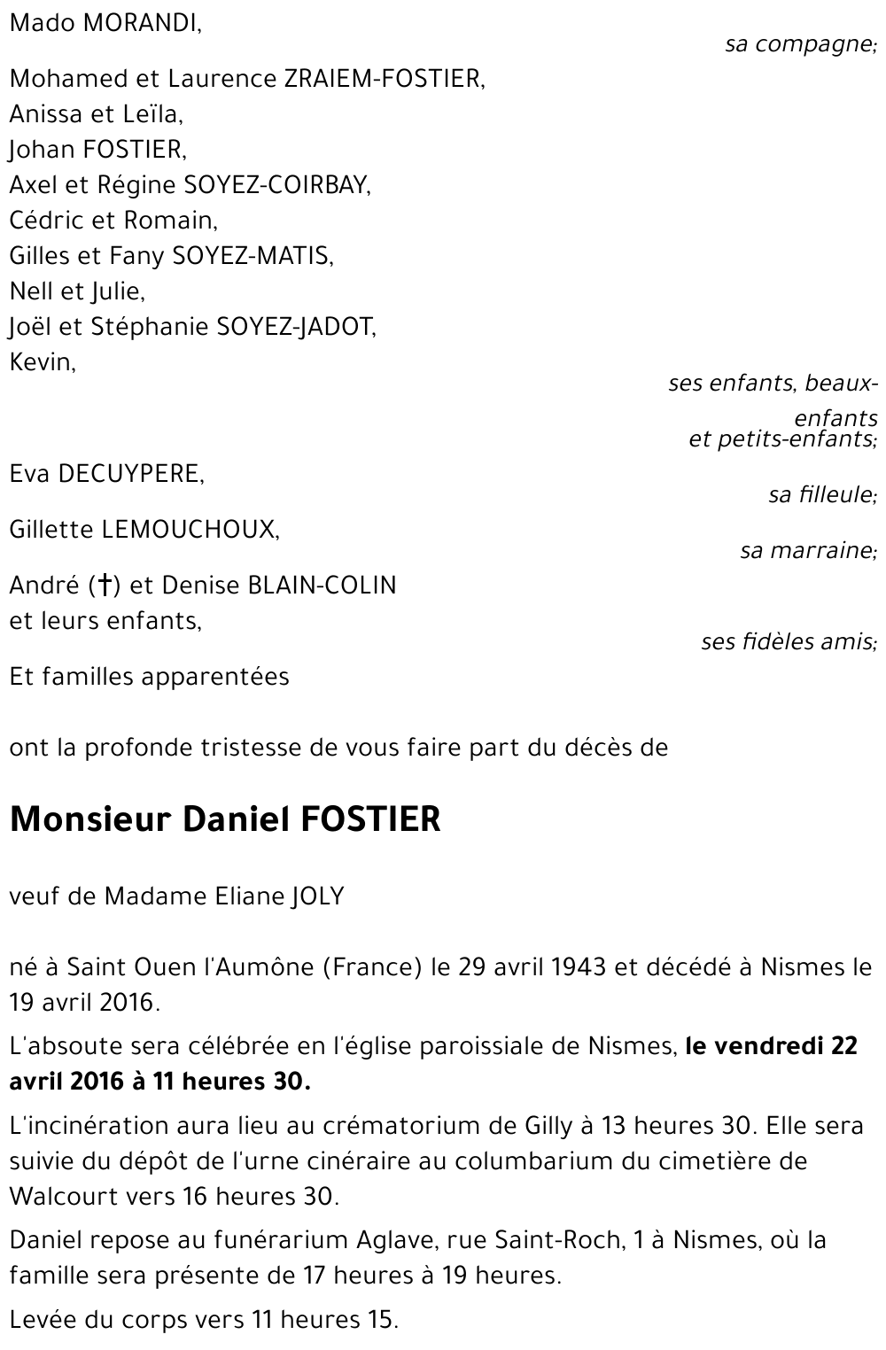Daniel FOSTIER