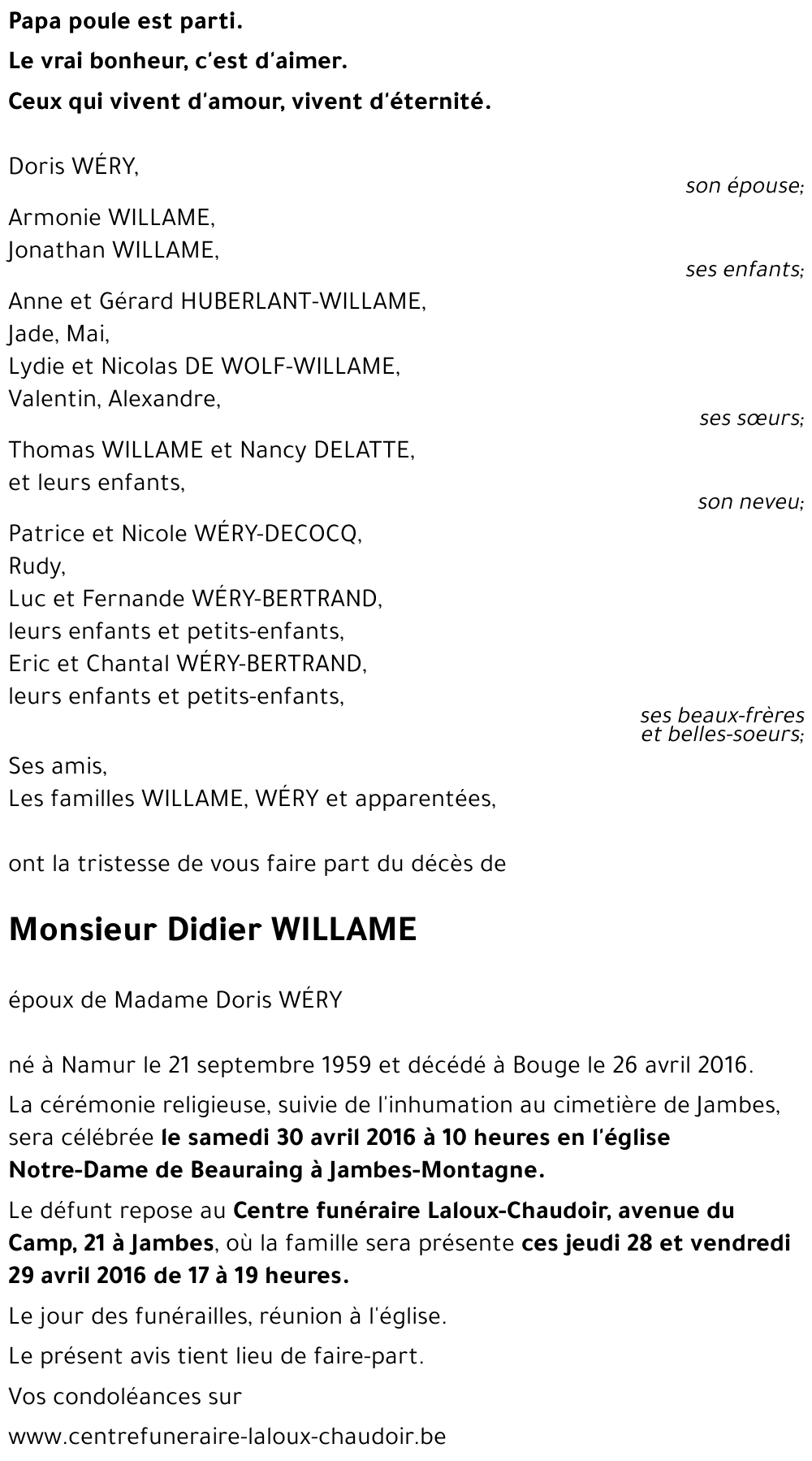 Didier WILLAME