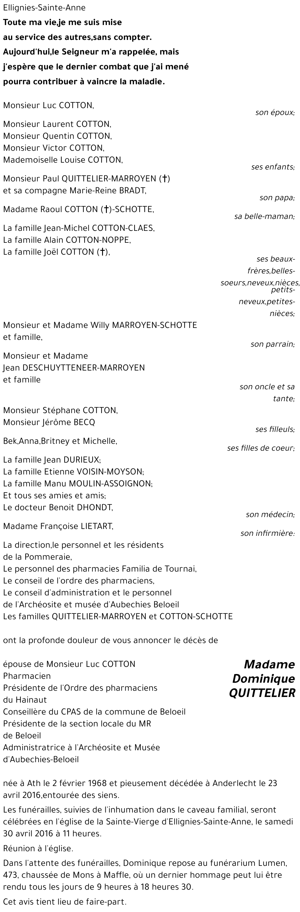 Dominique QUITTELIER