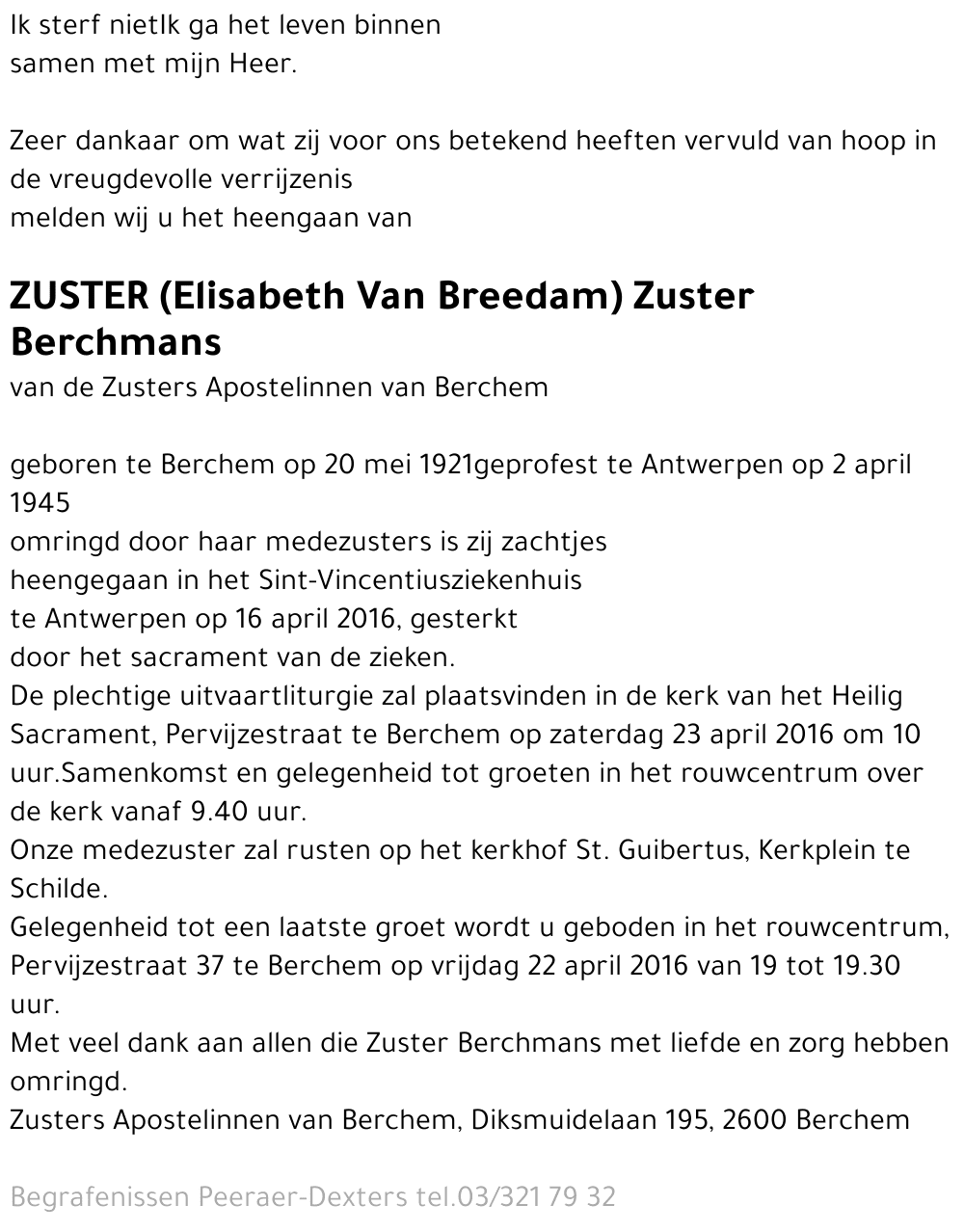 Elisabeth Van Breedam