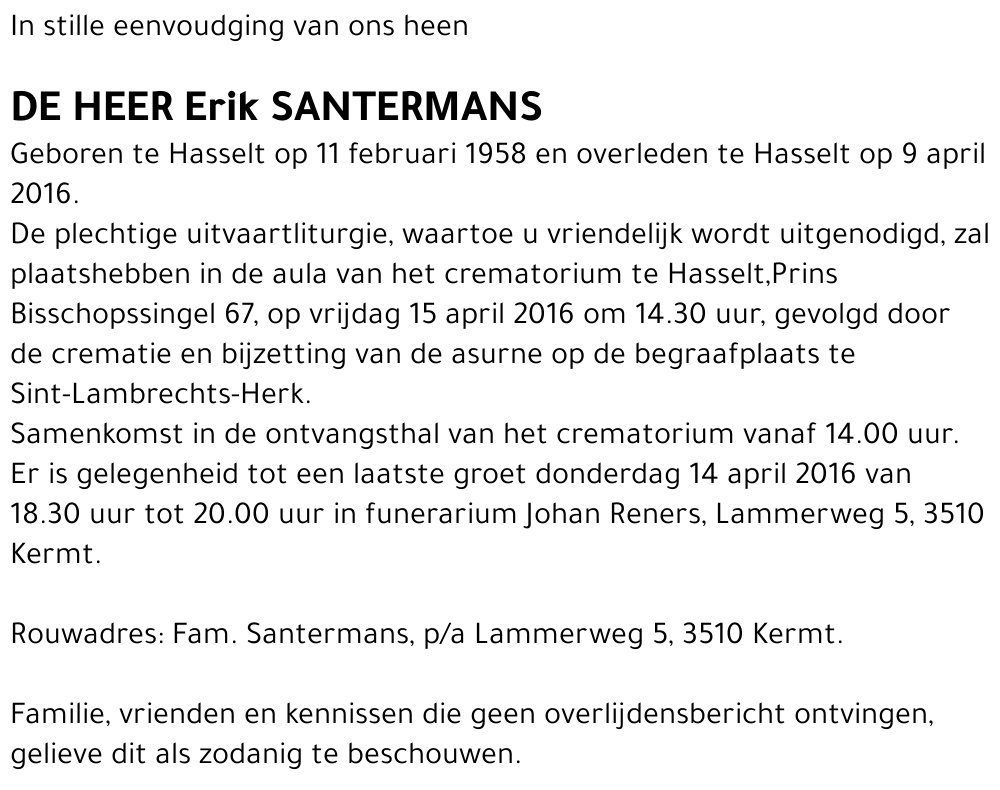 Erik SANTERMANS