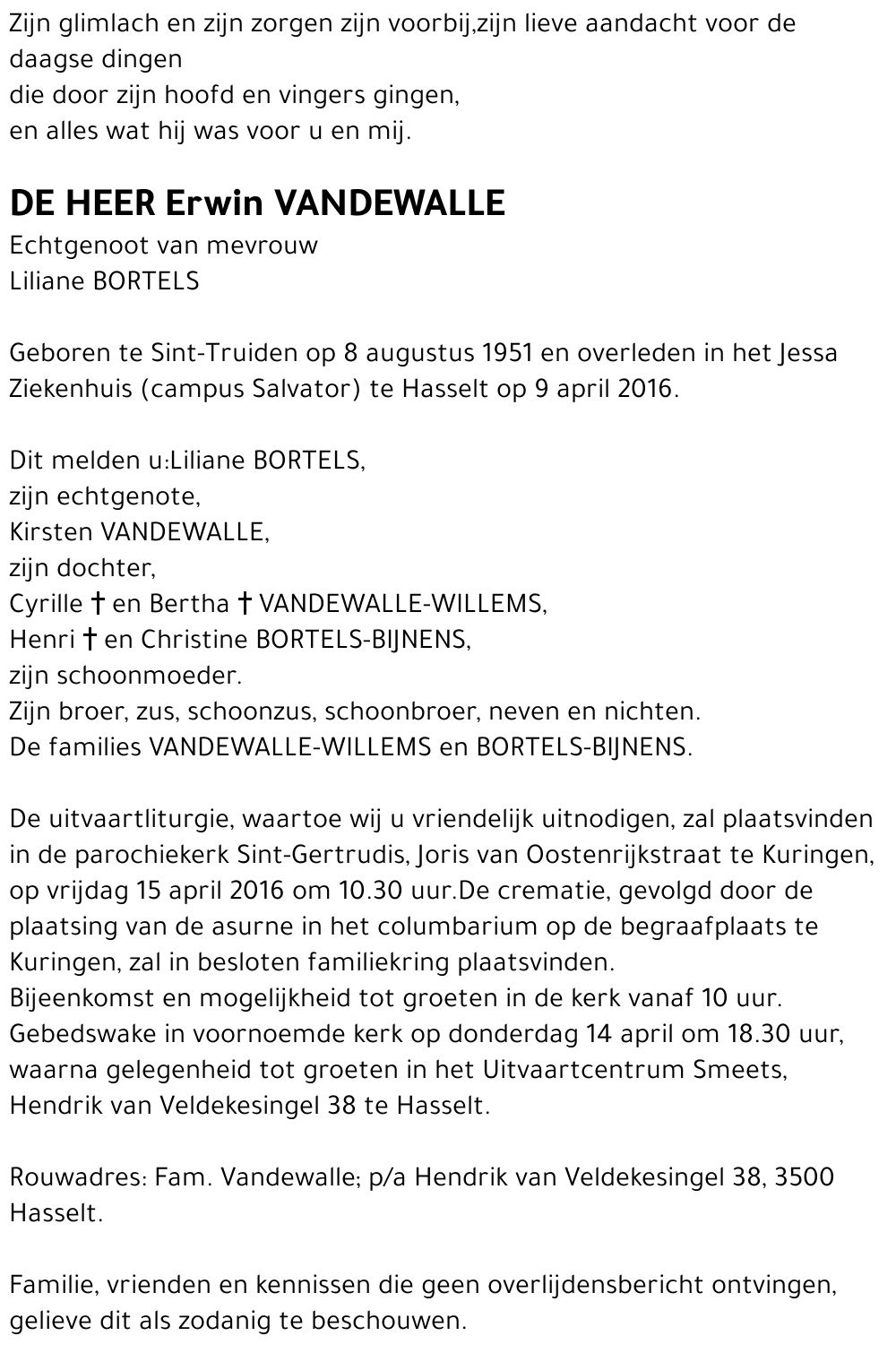 Erwin Vandewalle