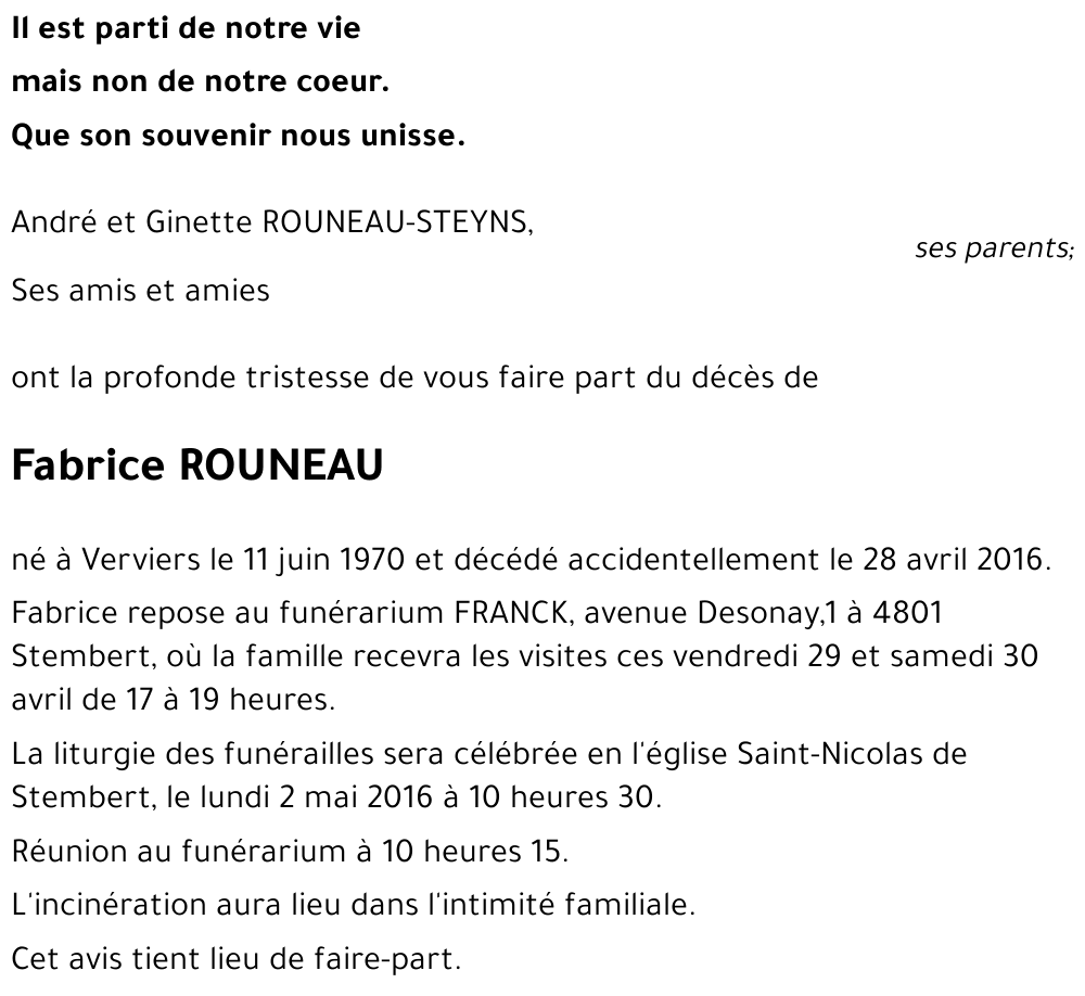 Fabrice ROUNEAU