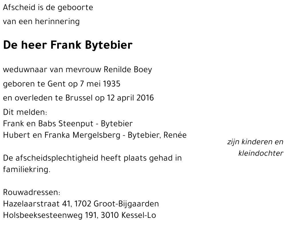 Frank Bytebier