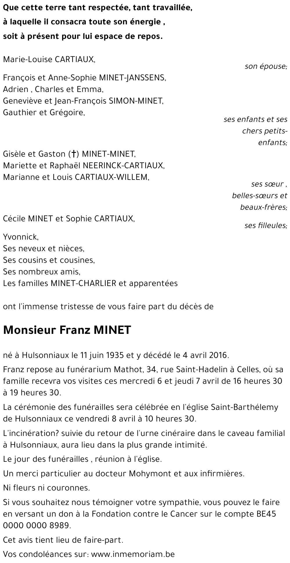 Franz MINET