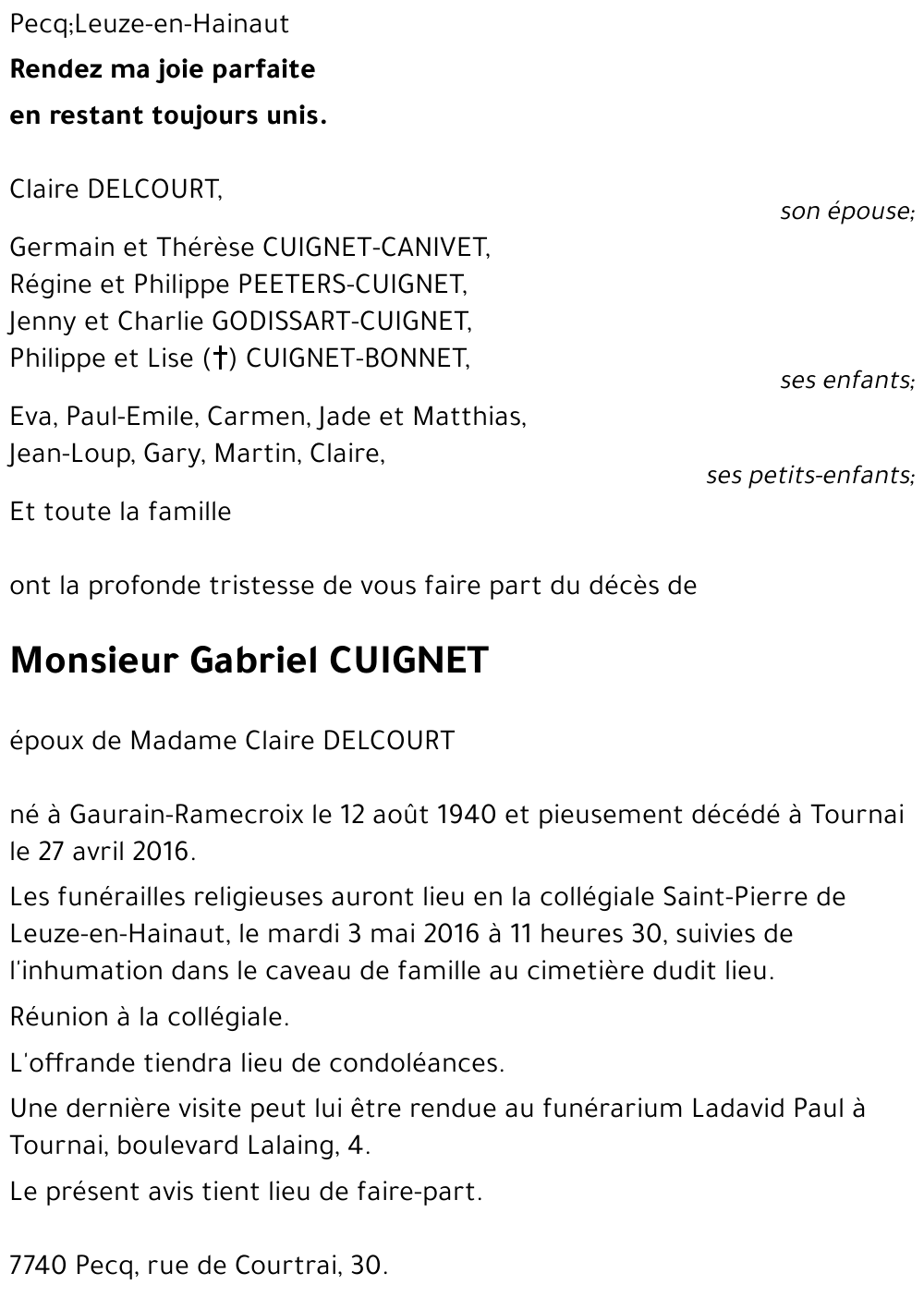 Gabriel CUIGNET