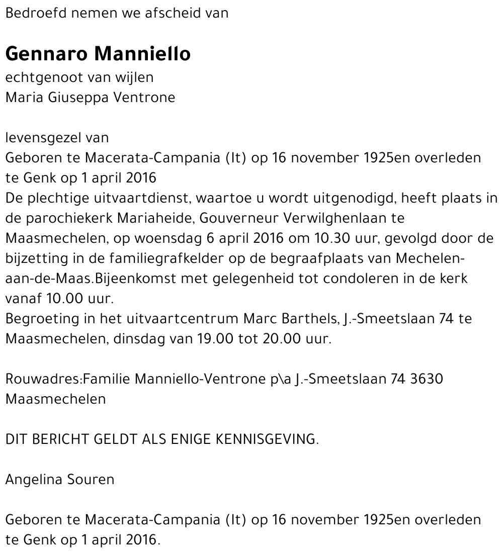 Gennaro Manniello