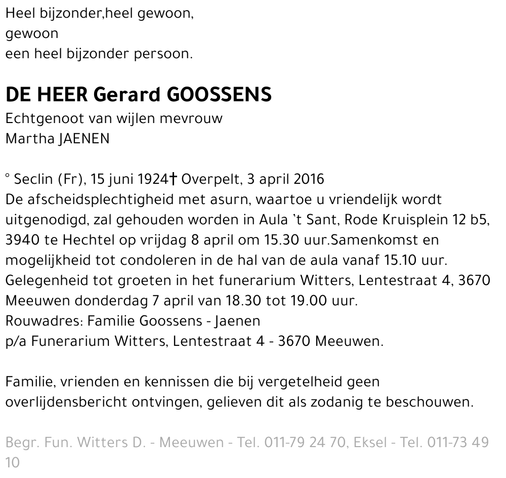 Gerard Goossens