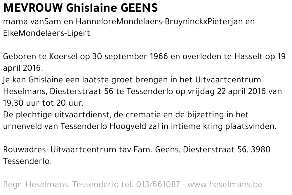Ghislaine Geens