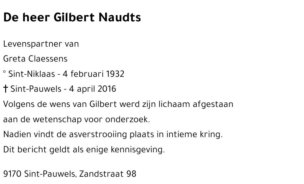 Gilbert Naudts