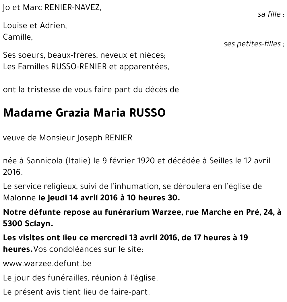 Grazia Maria RUSSO