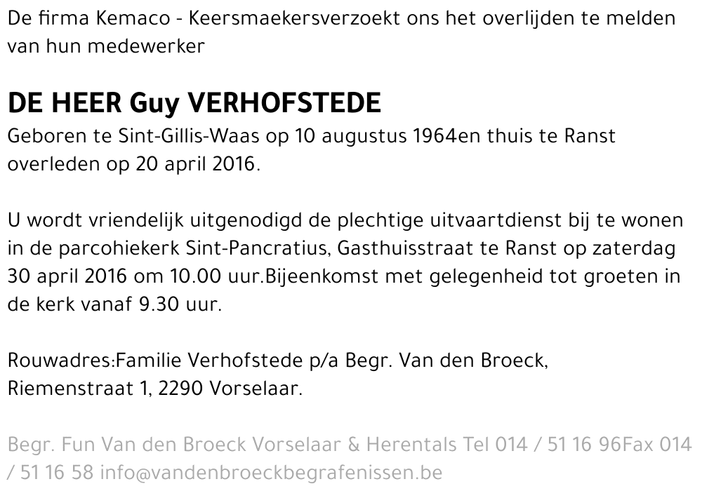 Guy Verhofstede