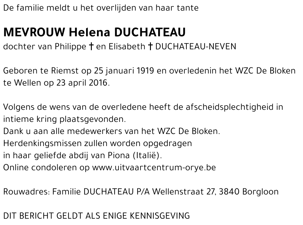 Helena Duchateau