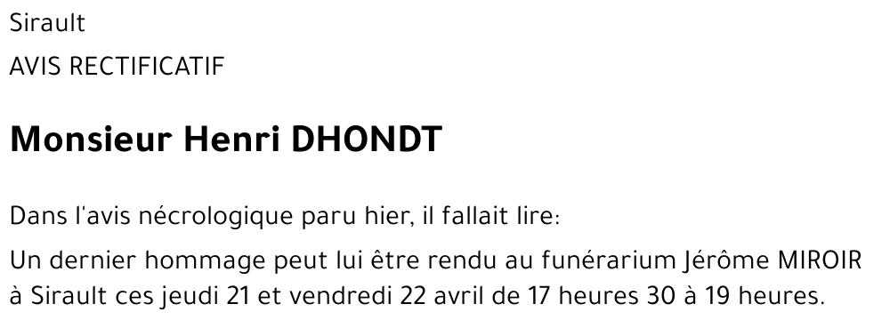 Henri DHONDT