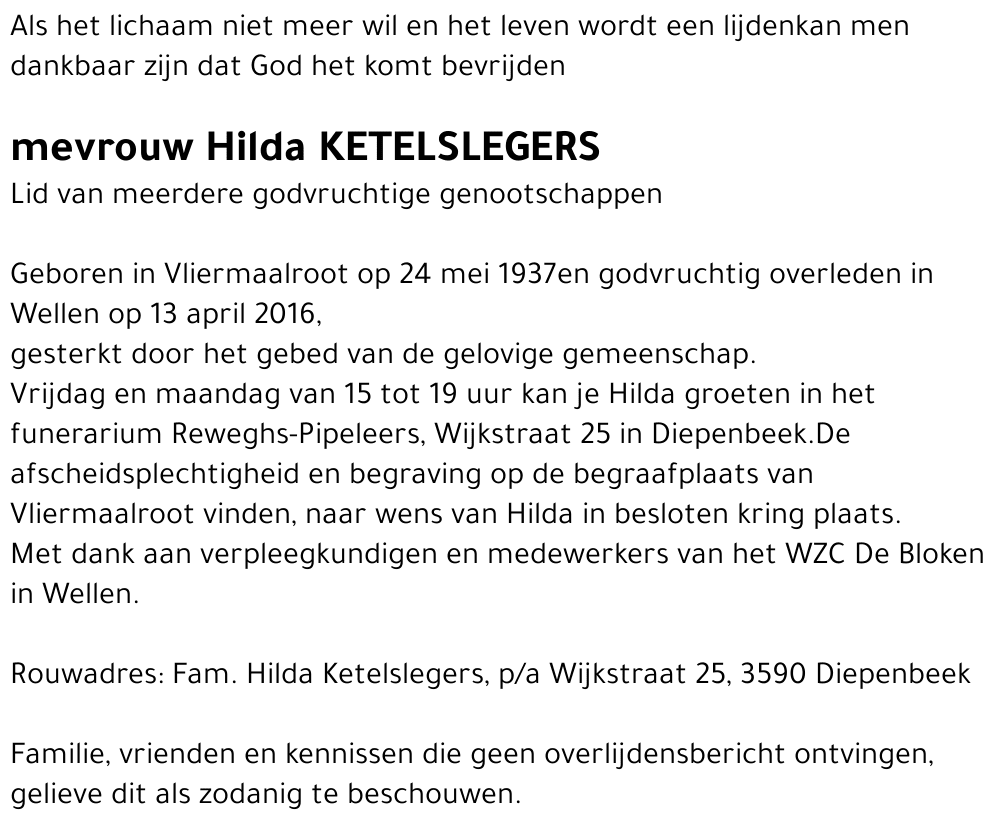 Hilda Ketelslegers