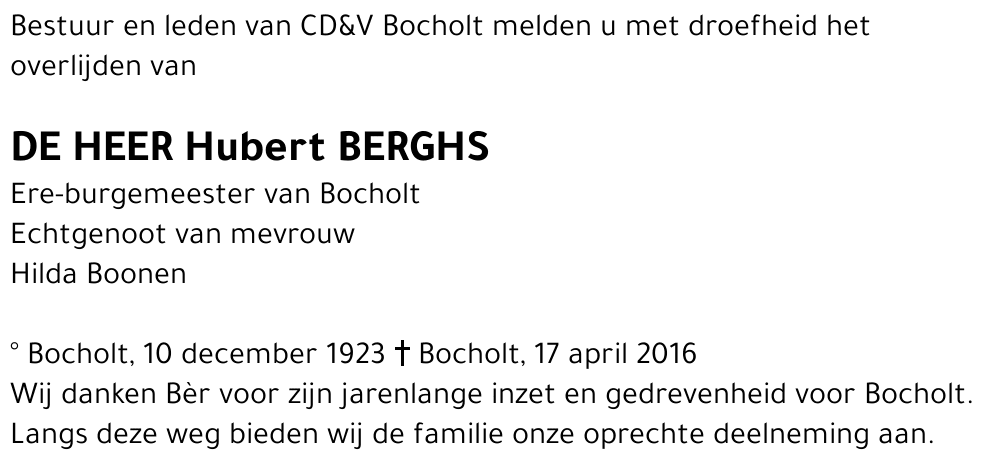 Hubert Berghs