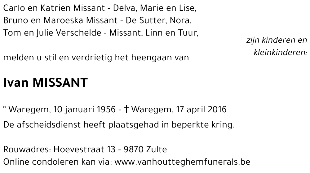 Ivan MISSANT