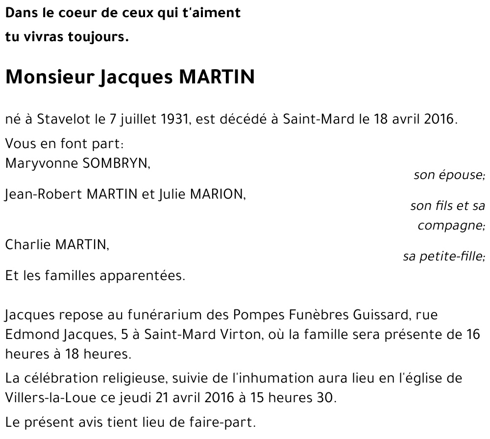 Jacques MARTIN