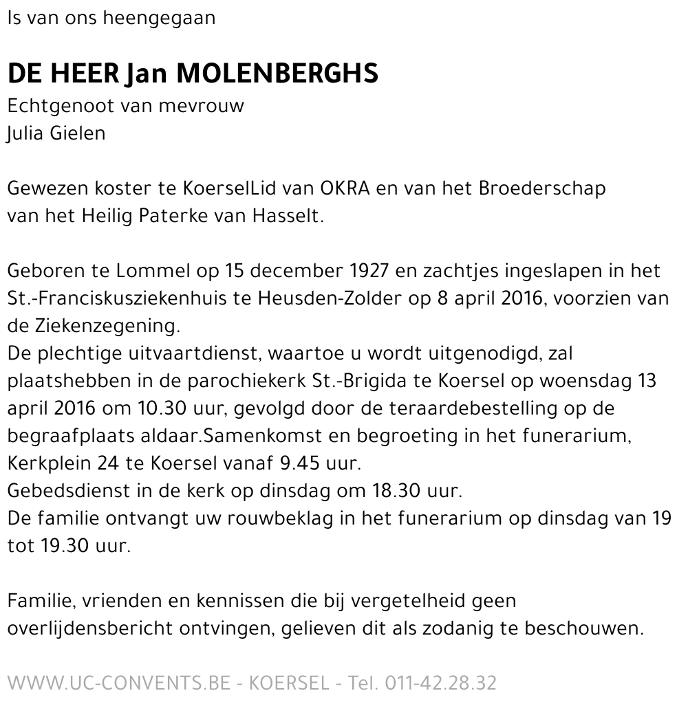 Jan Molenberghs