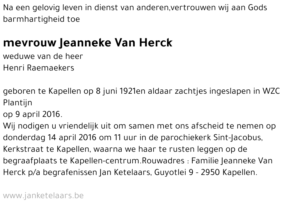 Jeanneke Van Herck