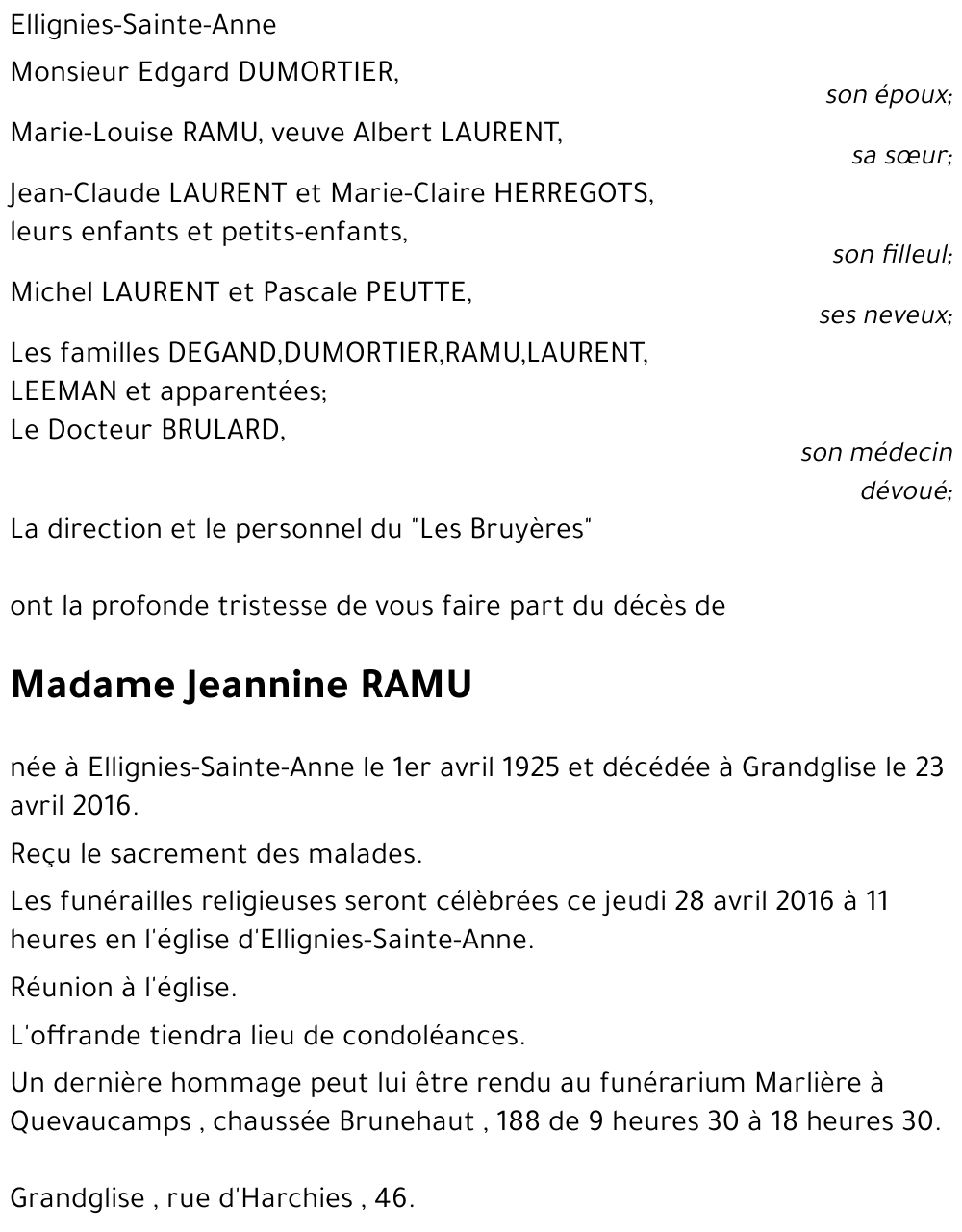 Jeannine Ramu