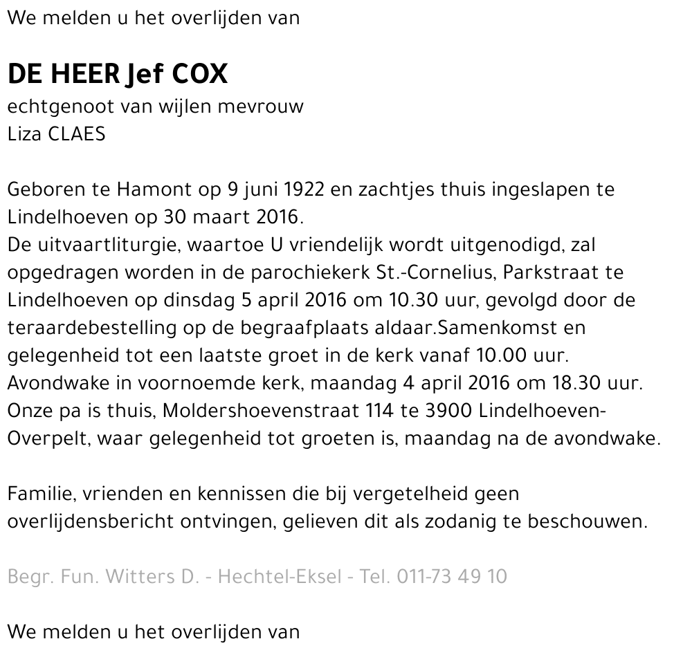 Jef Cox