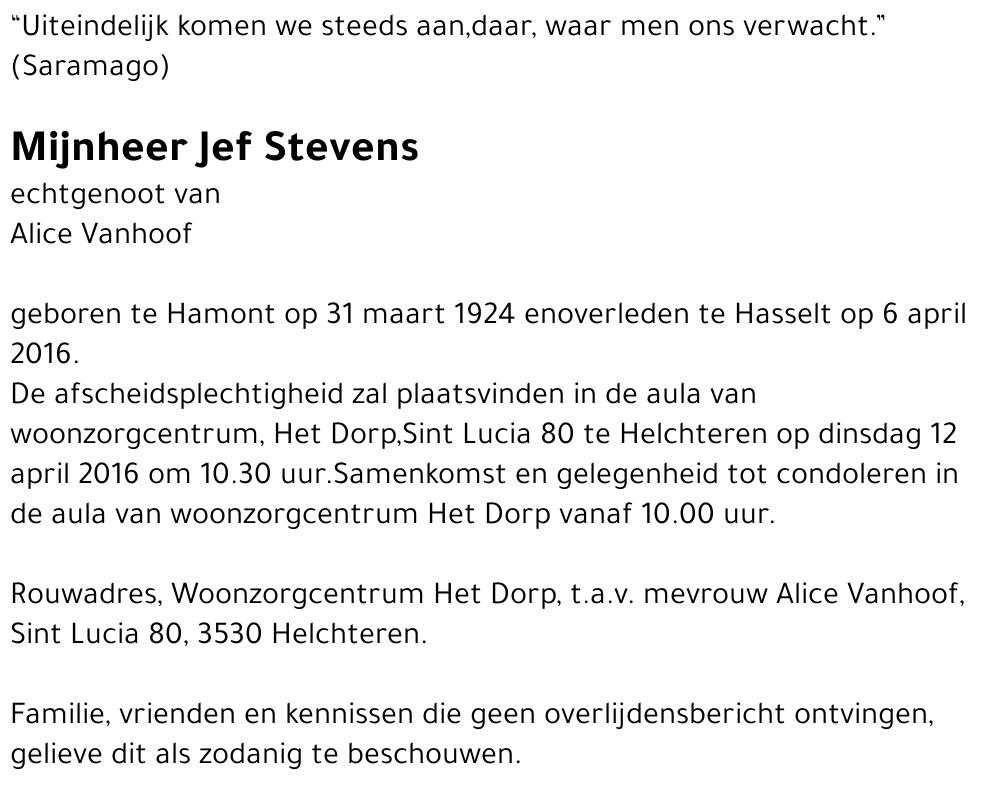 Jef STEVENS