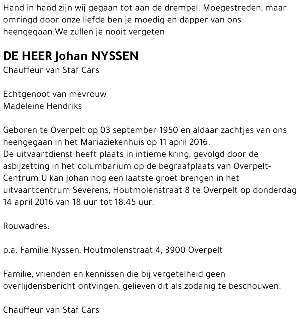 Johan Nyssen