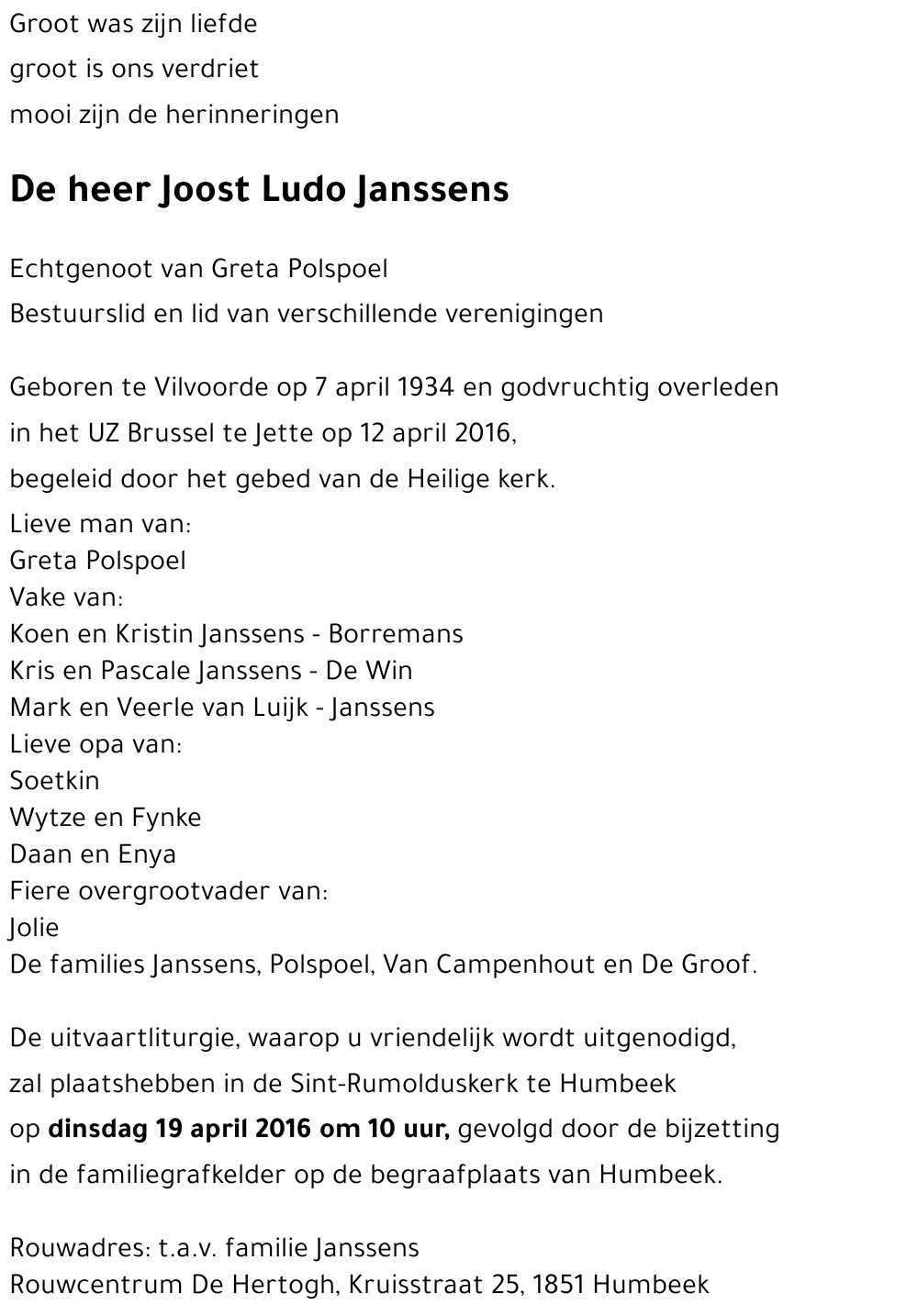 Joost Ludo Janssens