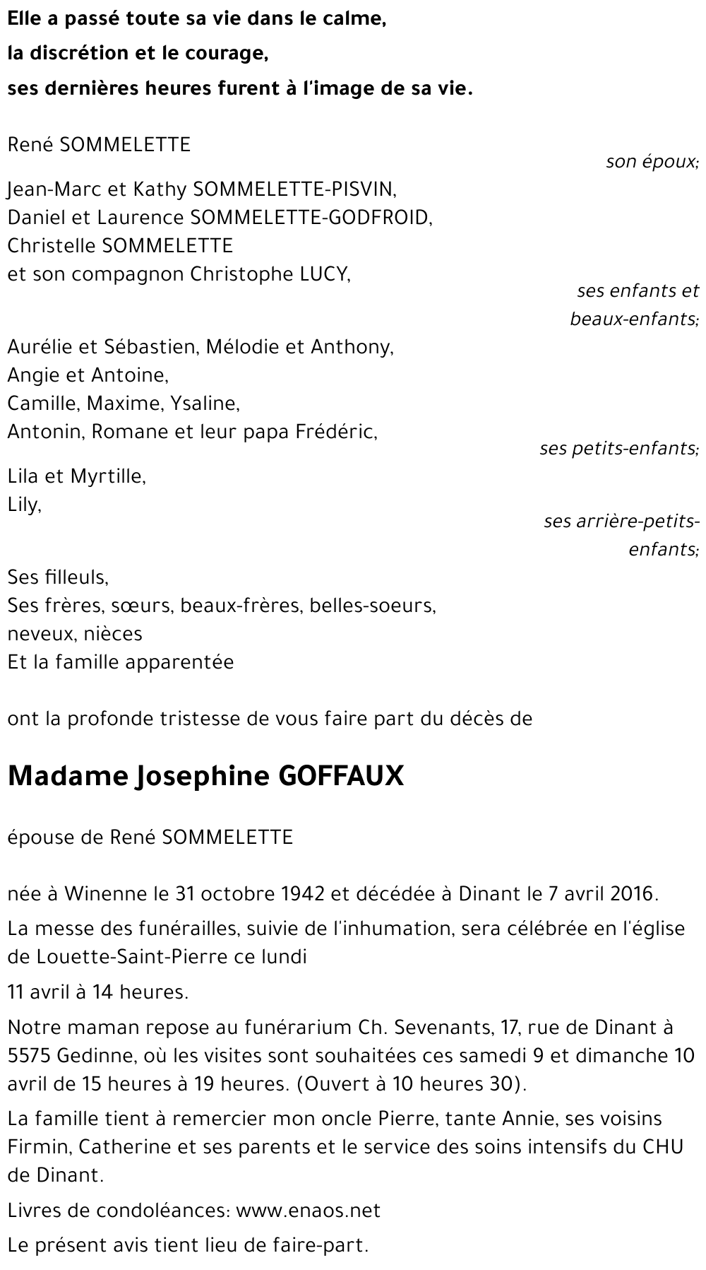 Josephine GOFFAUX