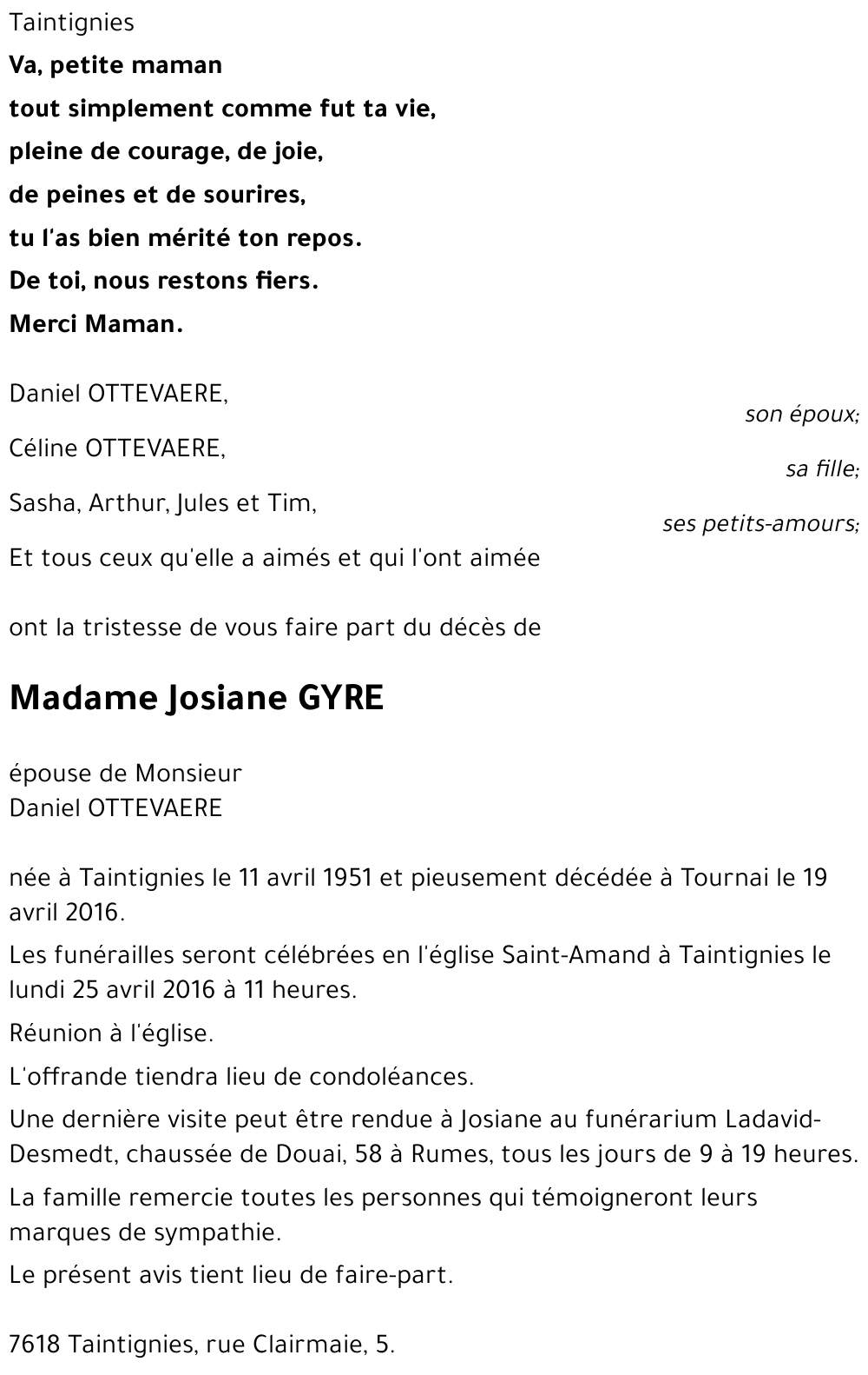 Josiane GYRE