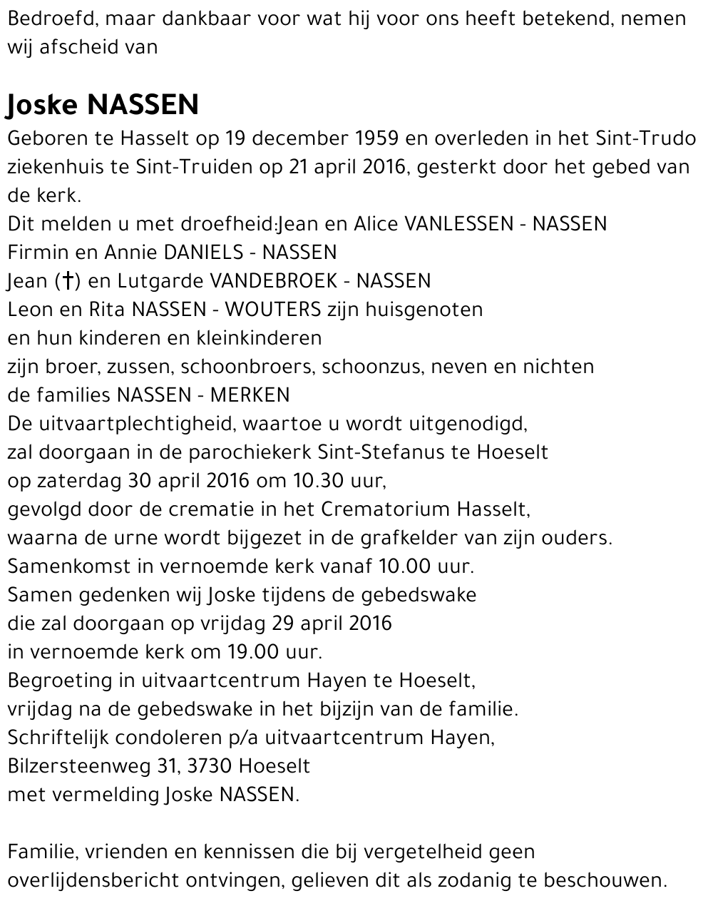 Joske NASSEN