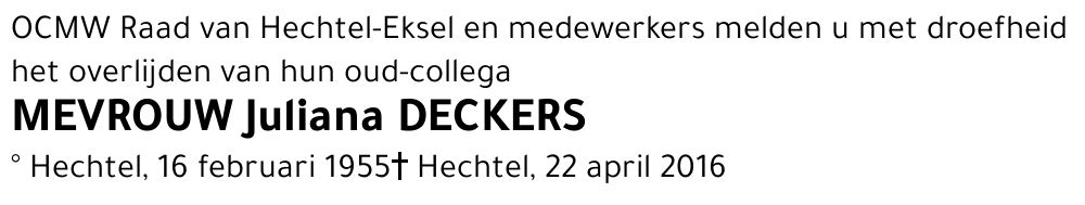 Juliana Deckers