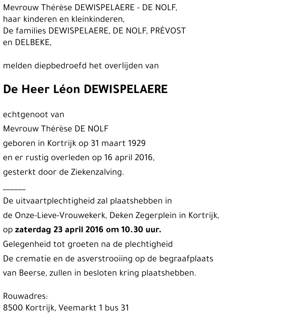Léon DEWISPELAERE