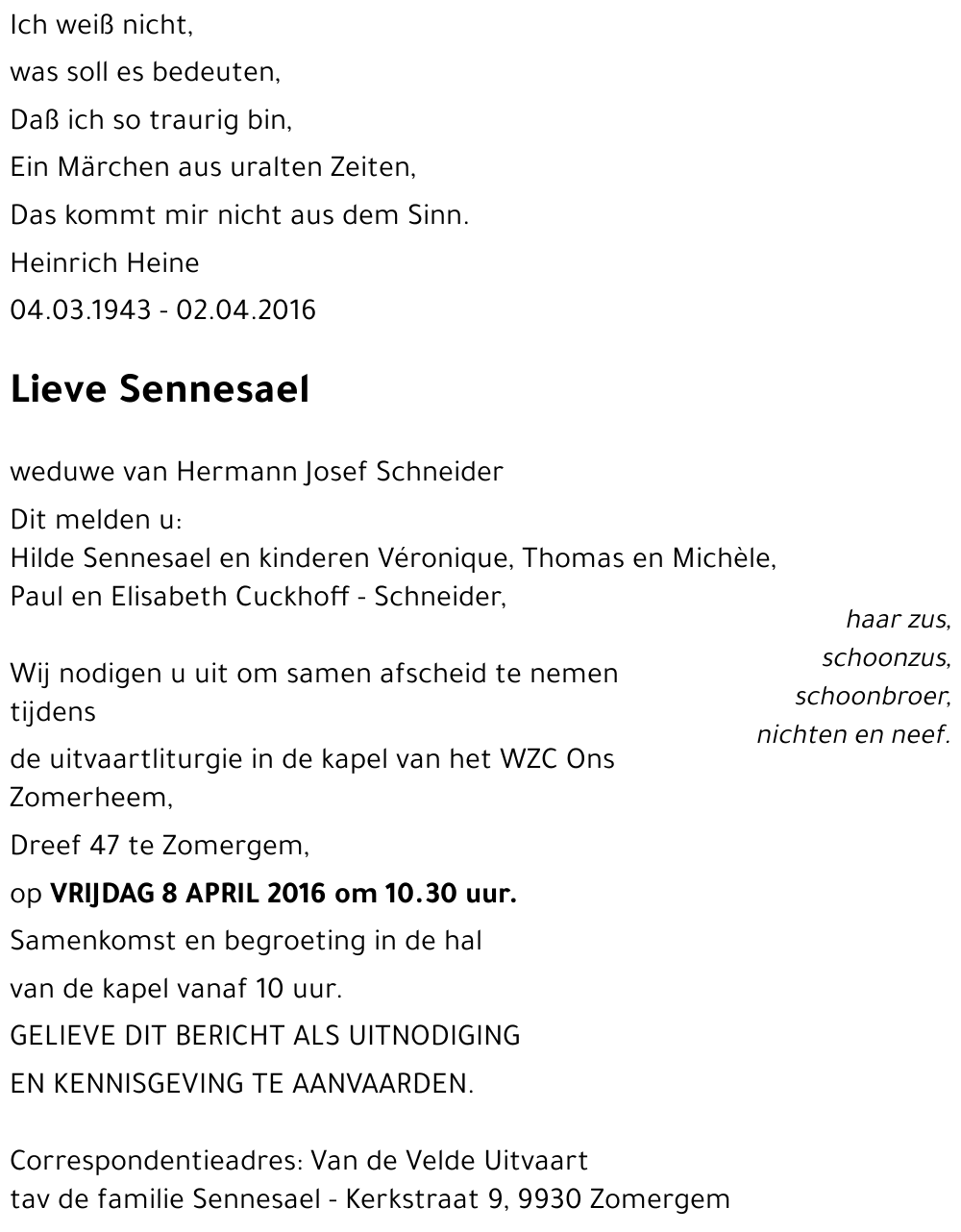 Lieve Sennesael