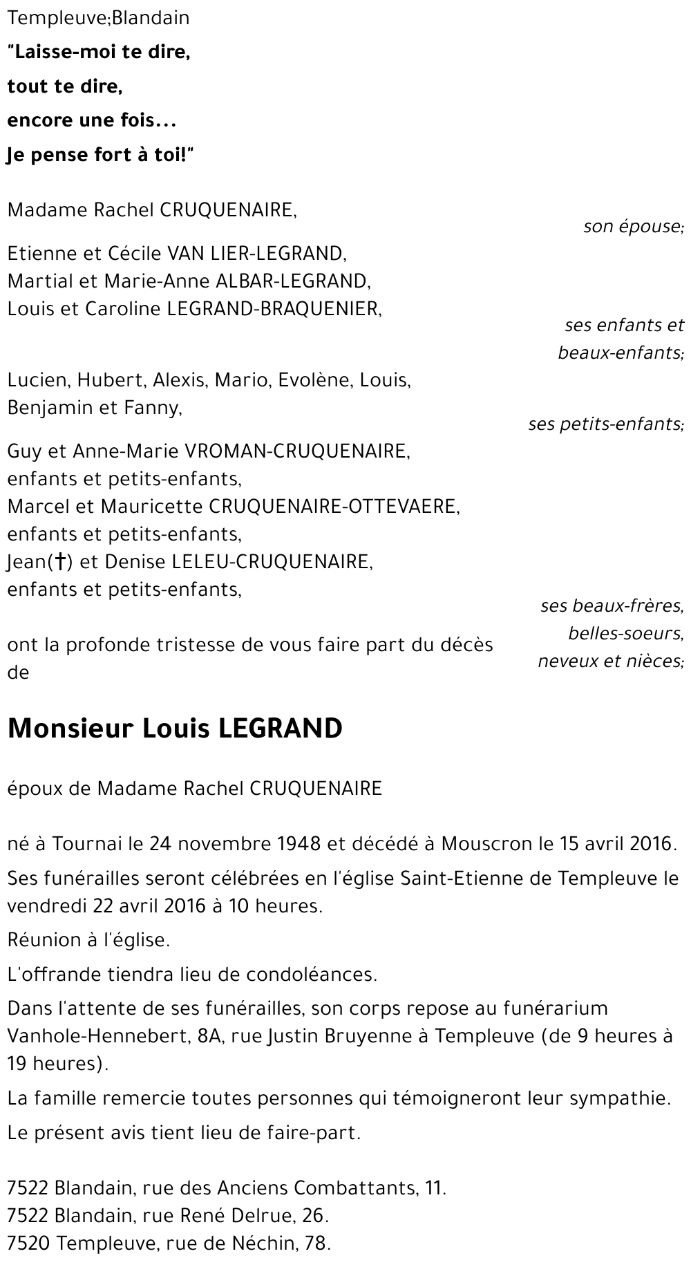 Louis LEGRAND