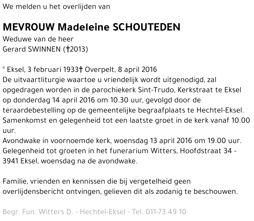 Madeleine Schouteden
