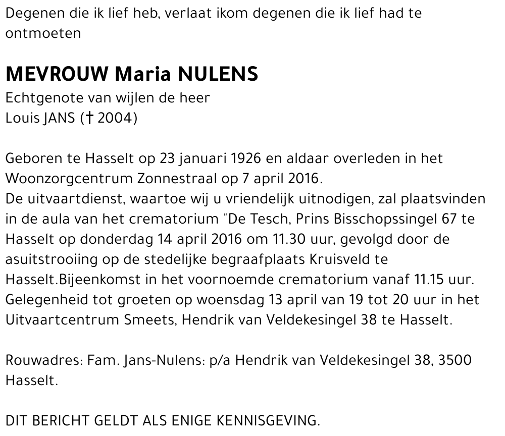 Maria Nulens