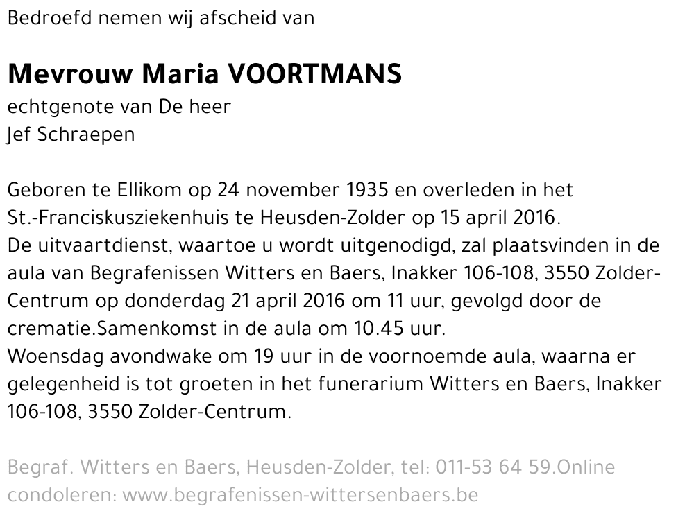 Maria Voortmans