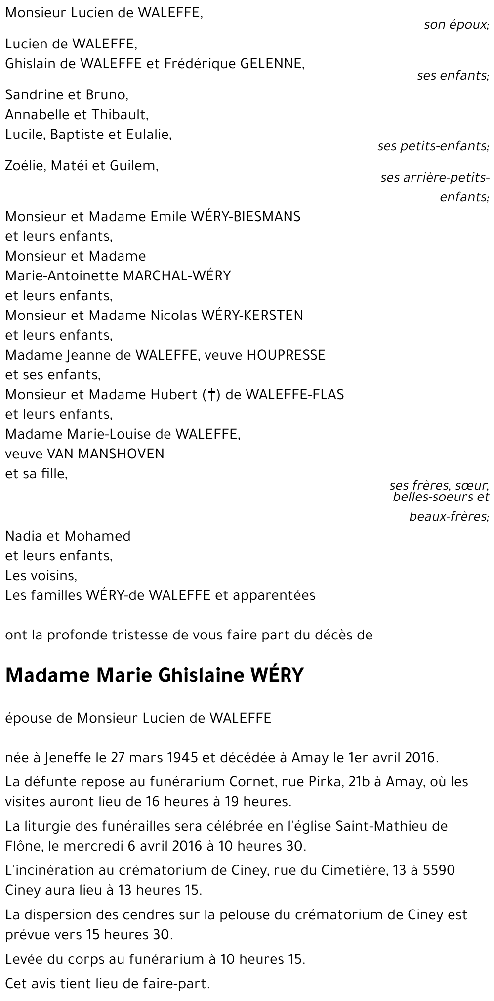 Marie Ghislaine Wéry