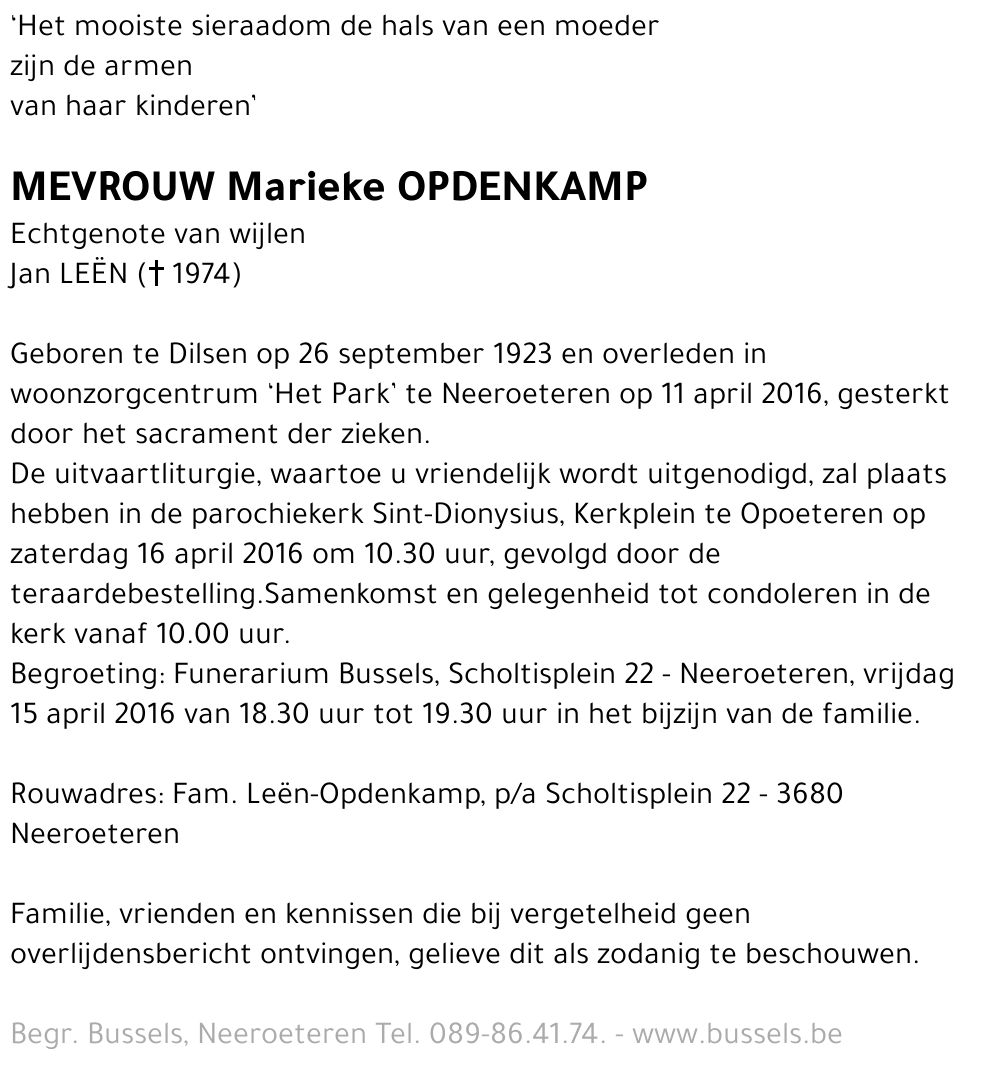 Marieke OPDENKAMP