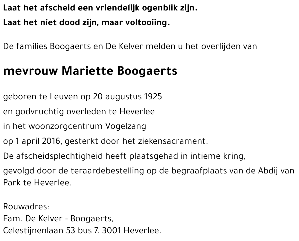 Mariette Boogaerts