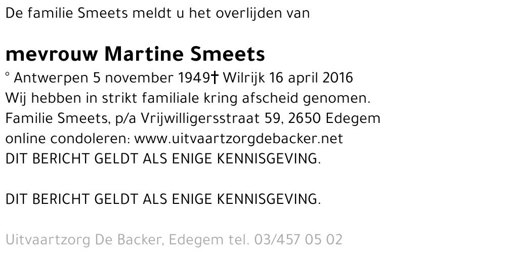 Martine Smeets