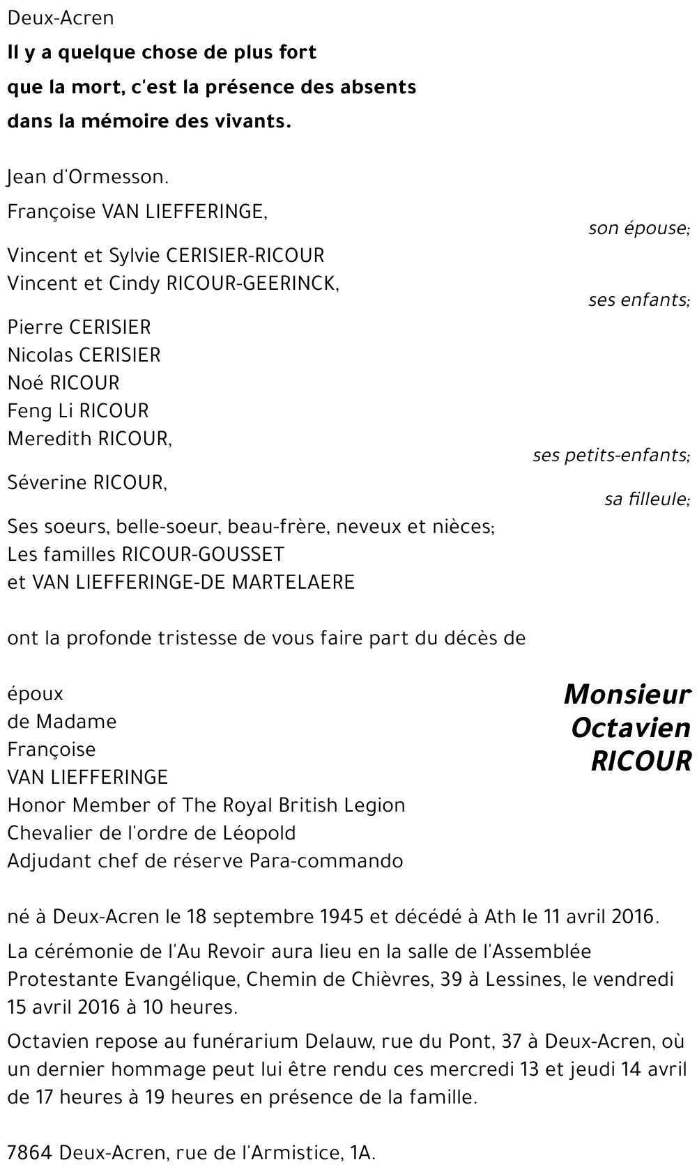 Octavien RICOUR