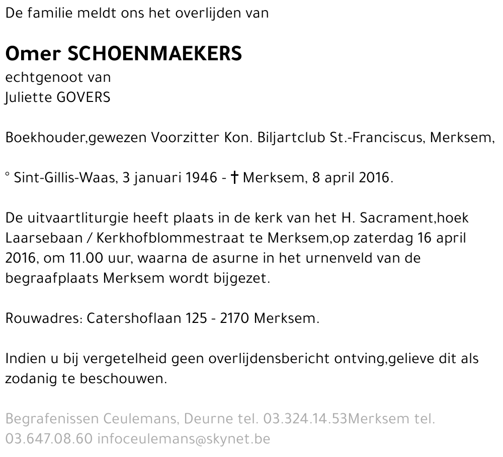 Omer Schoenmaekers