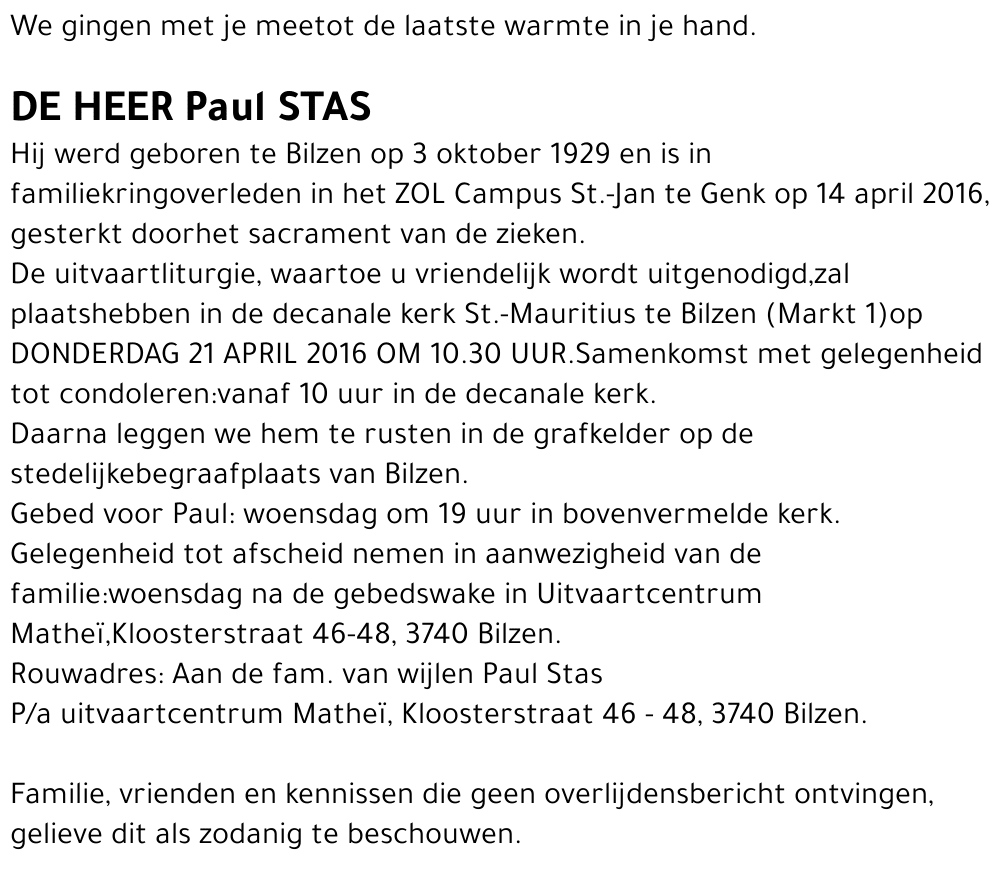 Paul STAS